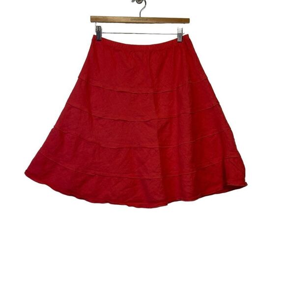 Soft Surroundings 100% Linen Summer Fun Skirt p/s size - Picture 3 of 15